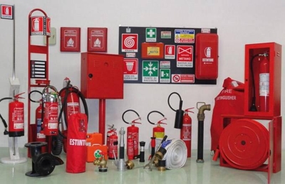 Instalação de equipamentos de combate a incêndio